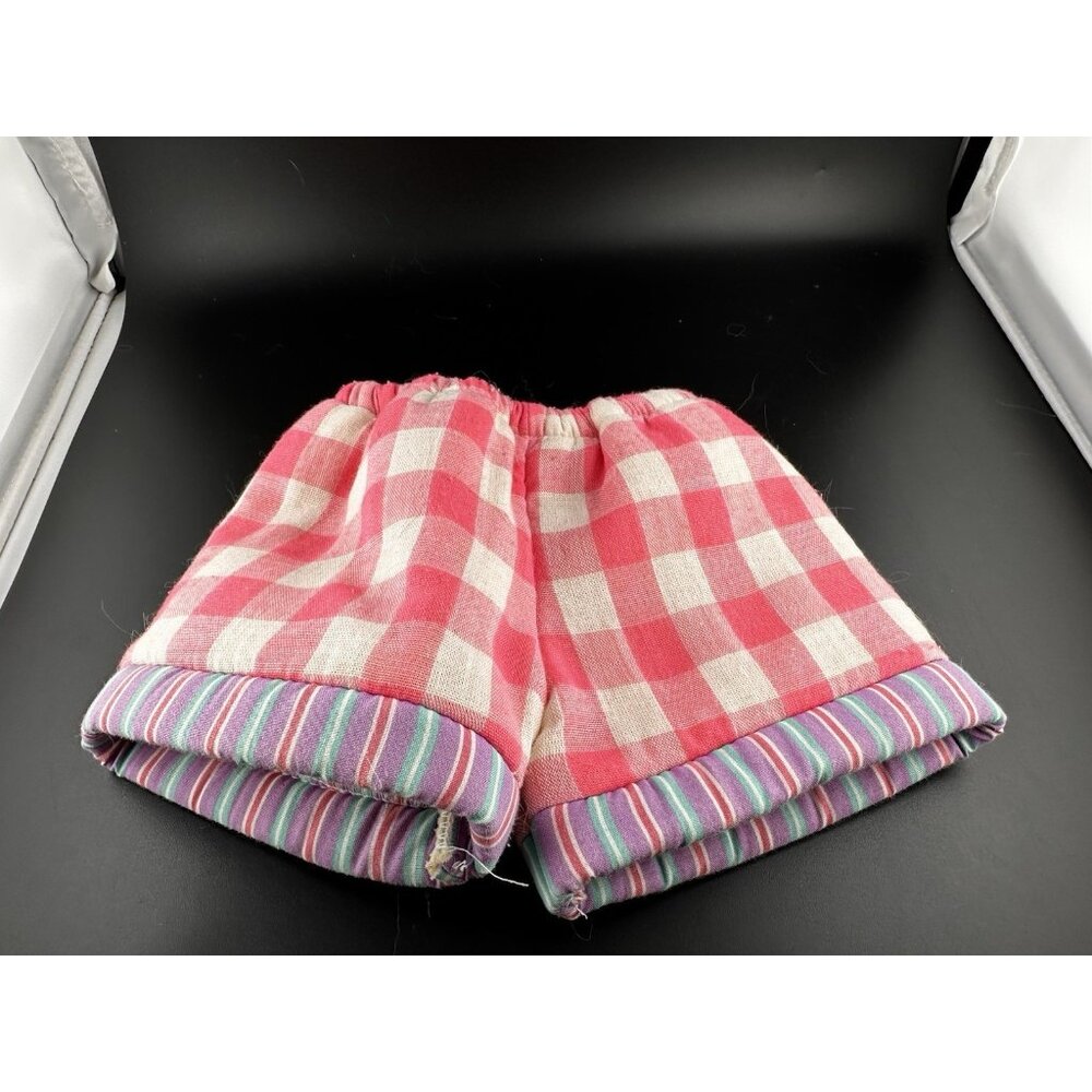 Vtg 1985 16" Dolls Cabbage‎ Patch Circus Kids Coleco Squeaks Clown Shorts Plaid
